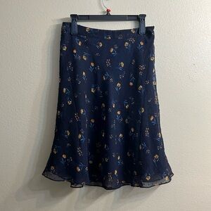 Draper James Navy Skirt - Sz 8 - EUC